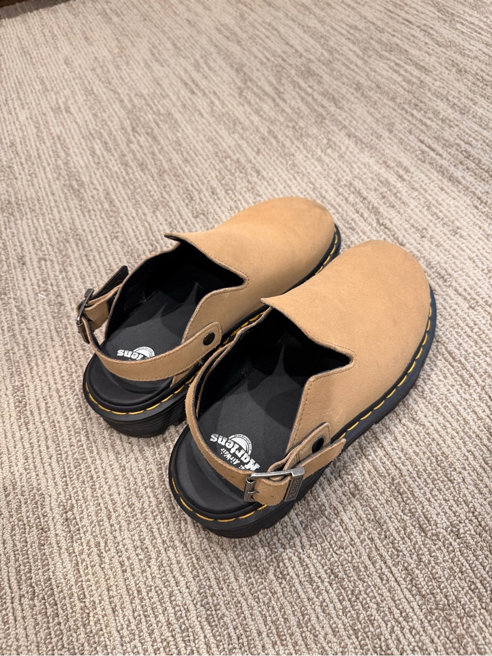 Dr. Martens Tan Slingback Slip-On Clogs